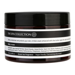 Luxurious Body cream in a 250ml jar by The Spa Collection with Green Tea