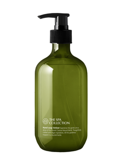 Hand soap ecocert - 475ml recycled bottle - The Spa Collection Vetiver